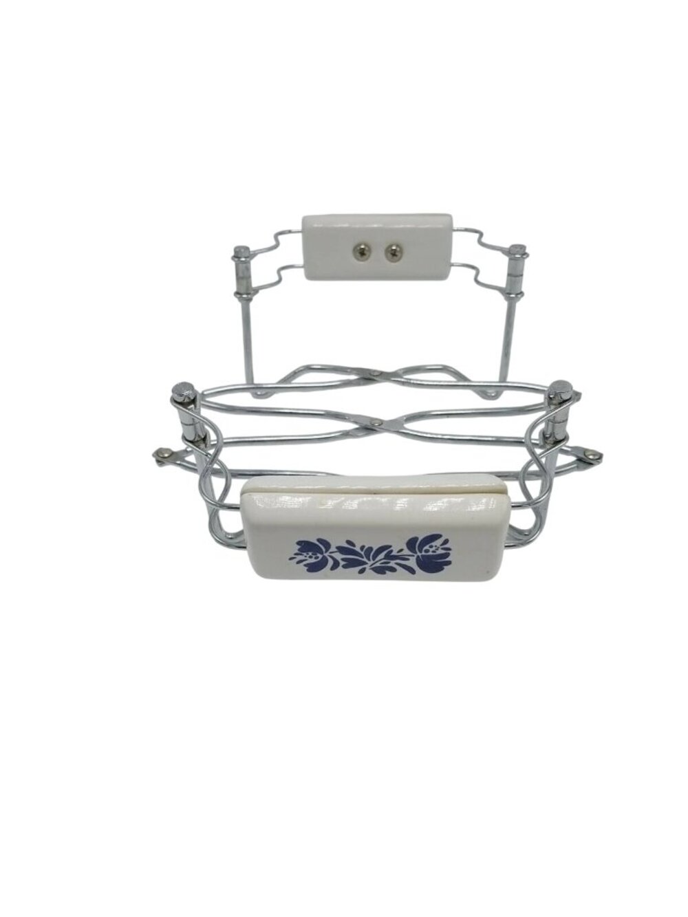 Pfaltzgraff "Yorktowne" Steel Adjustable Accordion Casserole Holder With Handles